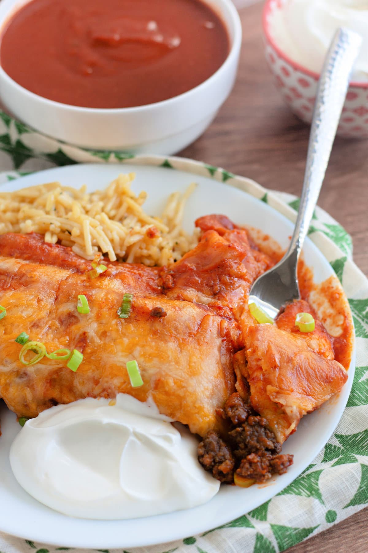 Ground Beef Enchiladas