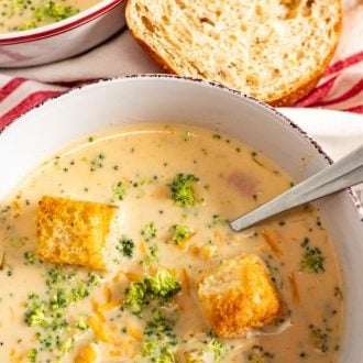 Instant Pot Broccoli Cheese Soup