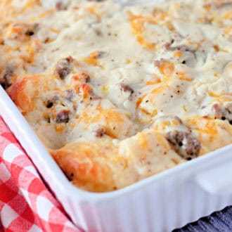 Biscuit and Gravy Casserole feature