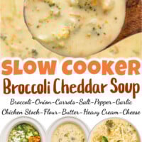 Slow Cooker Broccoli Cheddar Soup pin