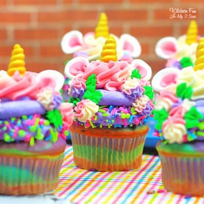 Colorful Unicorn Cupcakes
