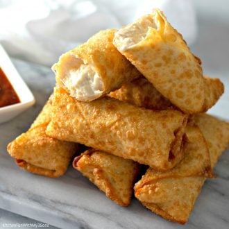 Crab Rangoon Egg Rolls