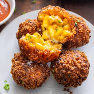 Fried Mac and Cheese Bites feature