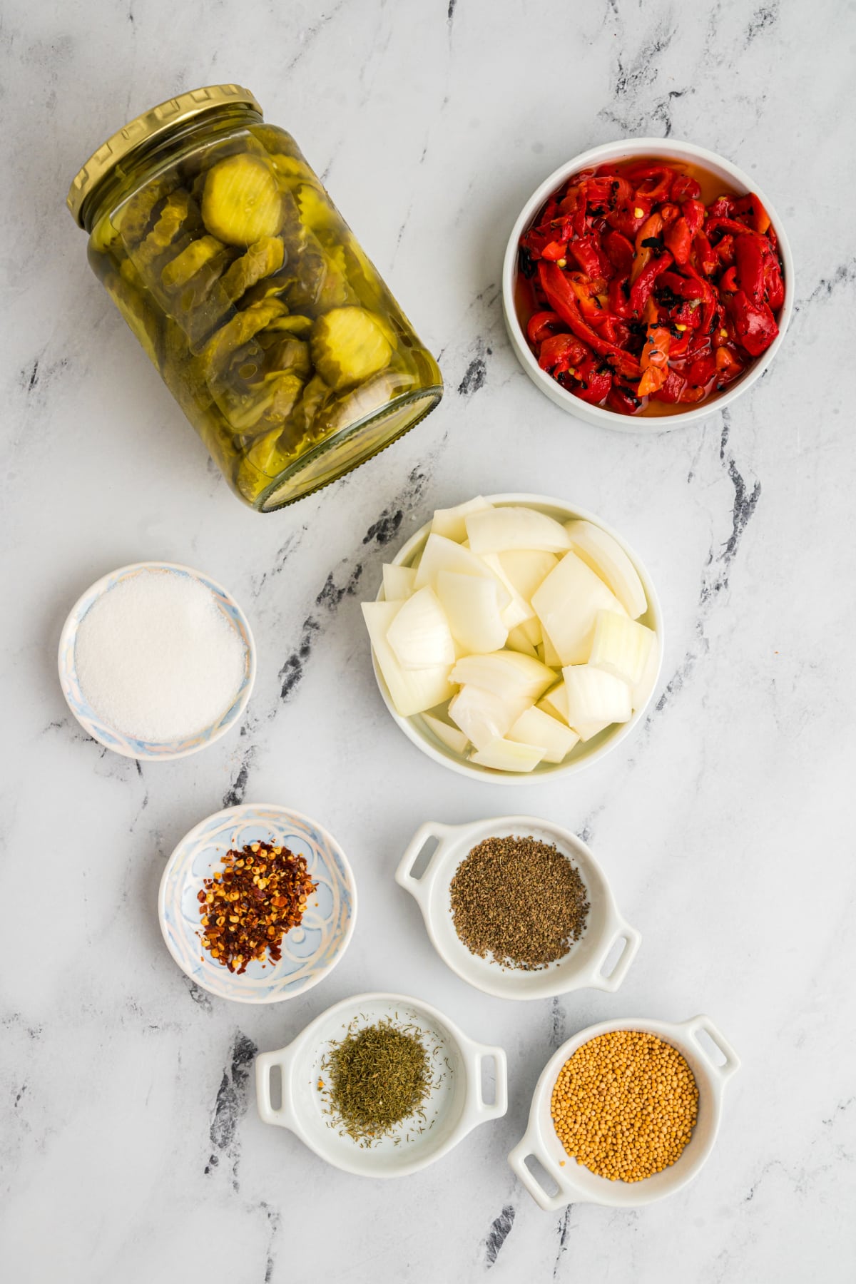 ingredients needed to make hot dog relish