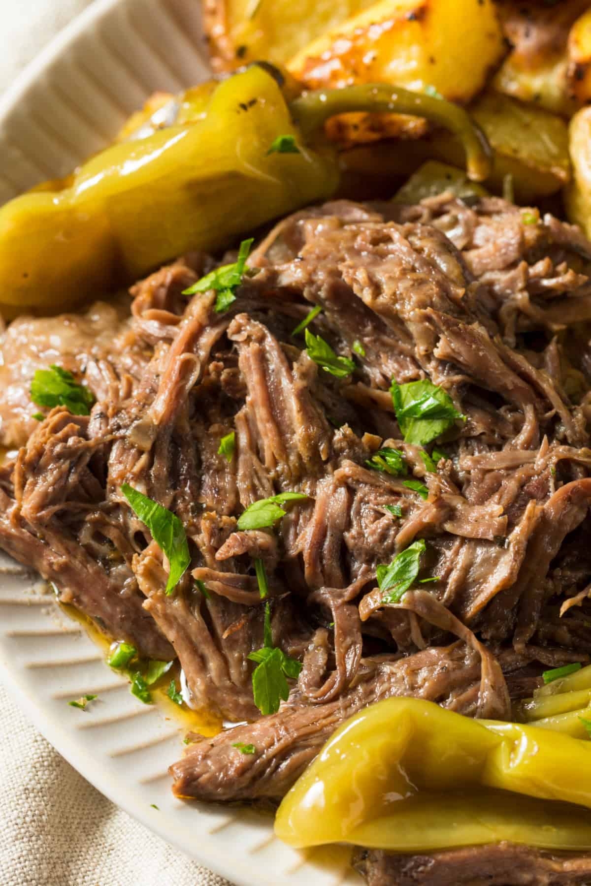 Mississippi Pot Roast on a plate