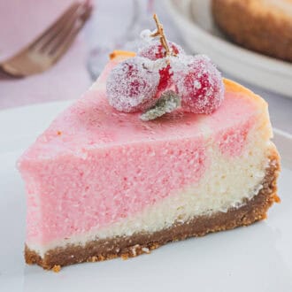 Pink Champagne Cheesecake feature