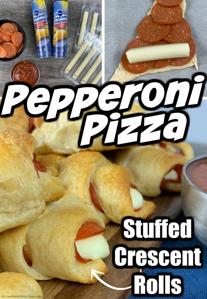 Pepperoni Pizza Stuffed Crescent Rolls