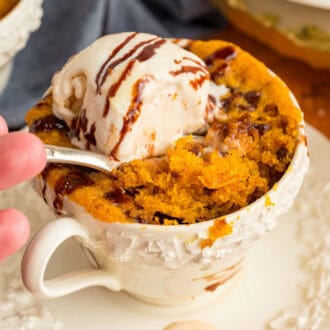 Pumpkin Mug Cake feature