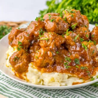 Salisbury Steak Meatballs feature