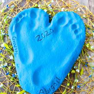Salt Dough Footprints