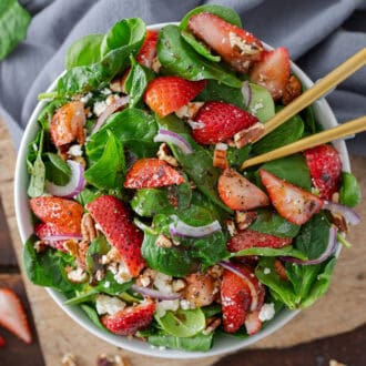 Strawberry Spinach Salad feature