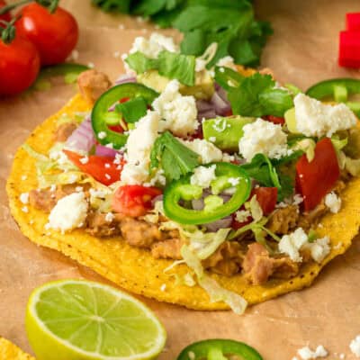 Homemade Tostada Recipe feature