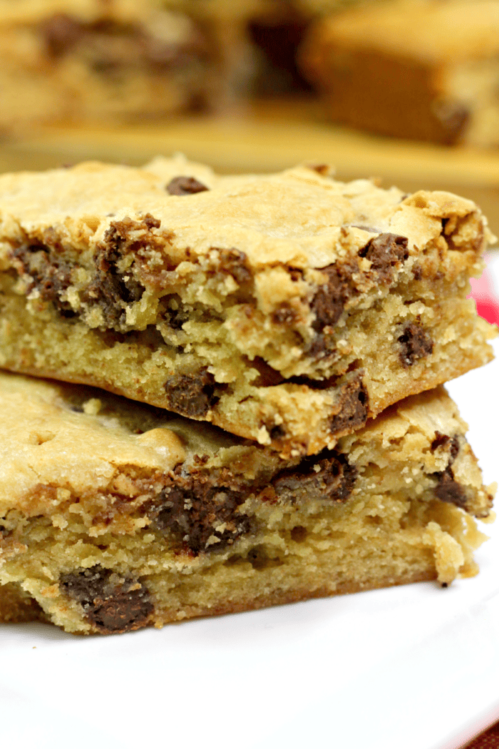 chunky monkey brownies on a plate